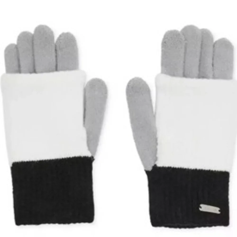 🆕 Steve Madden Women's Color-Blocked Long Cuff Magic Gloves